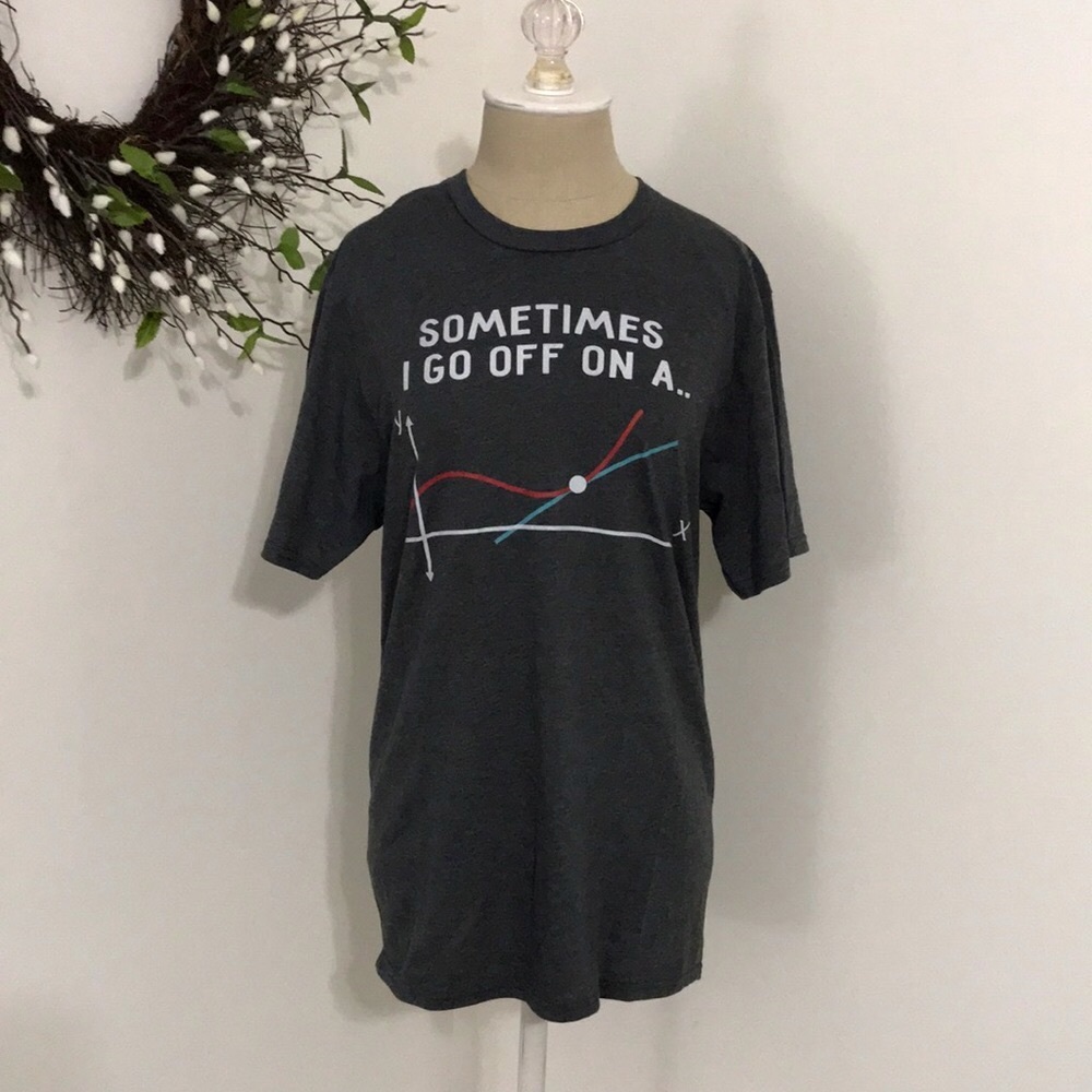 Nerdy math tee sz S